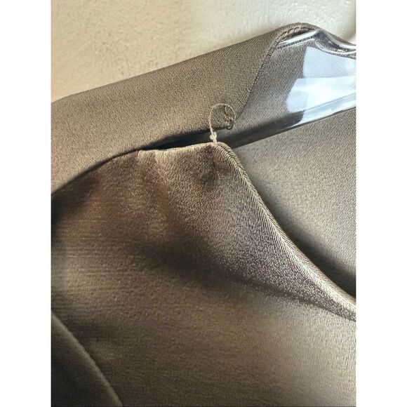 Wukogals Lily Midi Sheath Long Sleeve Dress Modest Taupe Medium - Picture 3 of 7